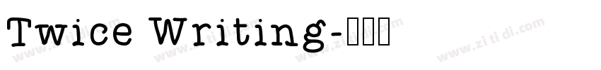 Twice Writing字体转换